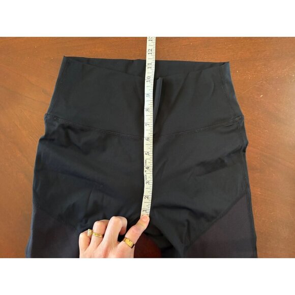 ZYIA Active Momentum Brilliant Hi-Rise 7/8 Ribbed Moto Leggings Black Size 8-10 - Picture 6 of 9